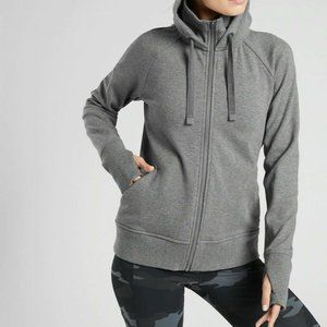 Athleta Charcoal Gray Heather Triumph Hoodie Size XS